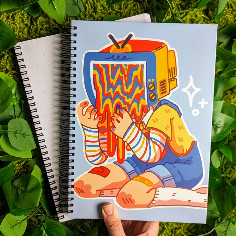 TV Head Notebook – Milky Tomato