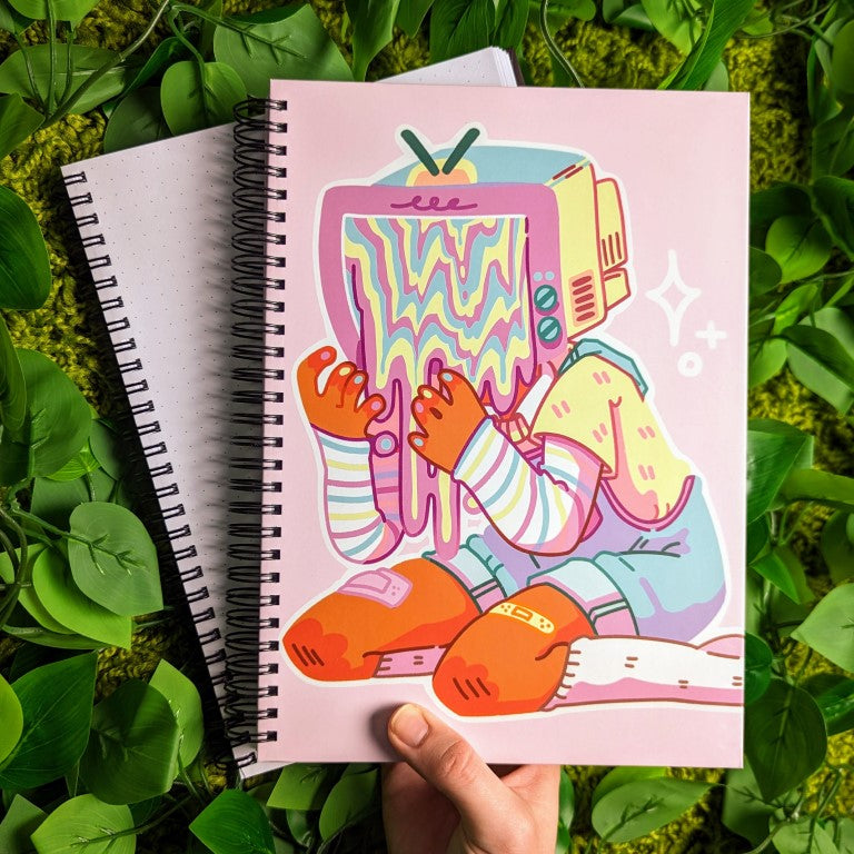 TV Head Notebook – Milky Tomato