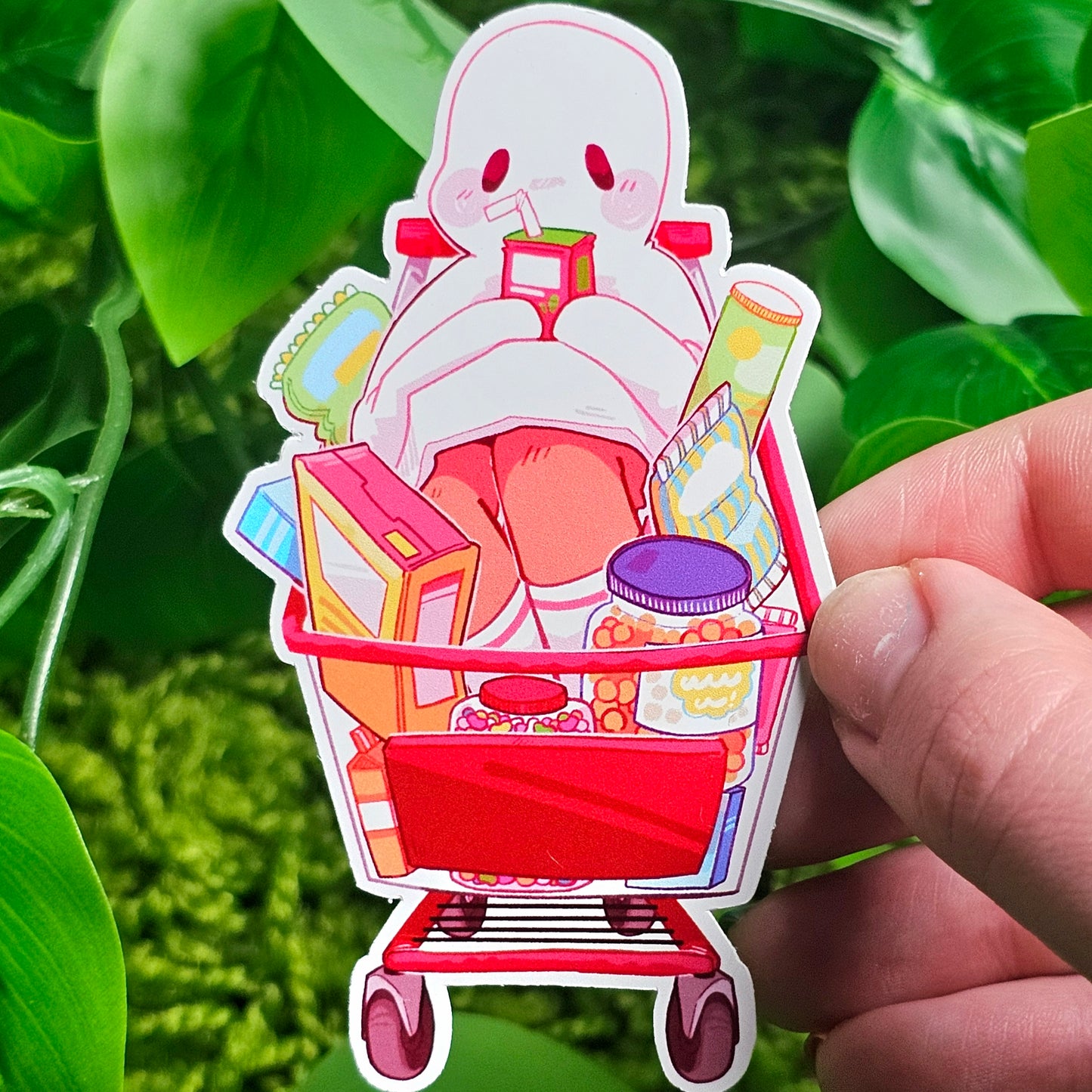 Shopping Cart Ghost Stickers