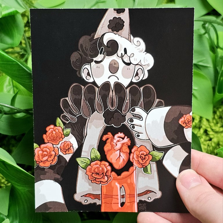 Bleeding Heart Clown Mini Prints