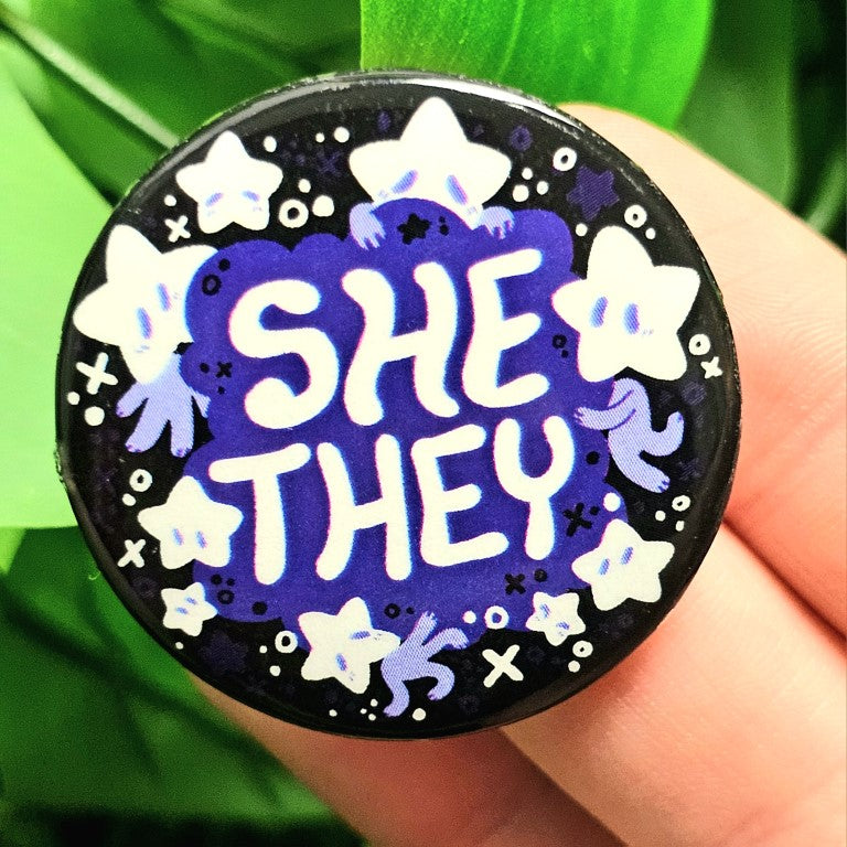 Star Baby Small Pronoun Buttons