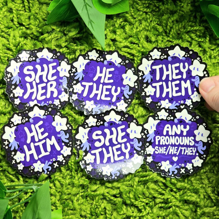 Star Baby Pronoun Stickers