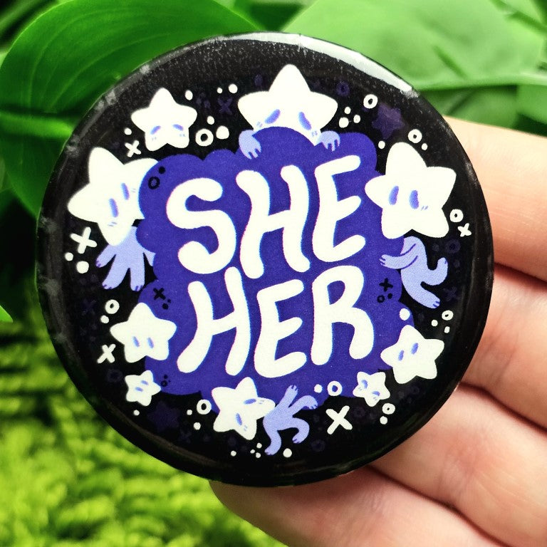 Star Baby Large Pronoun Buttons