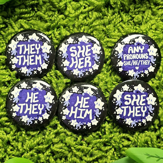 Star Baby Small Pronoun Buttons