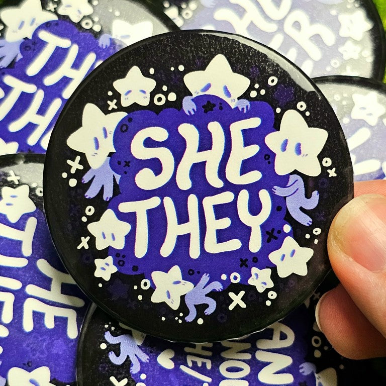 Star Baby Large Pronoun Buttons