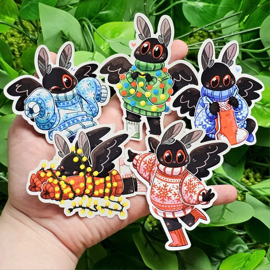 Mothman Sweater Weather Stickers