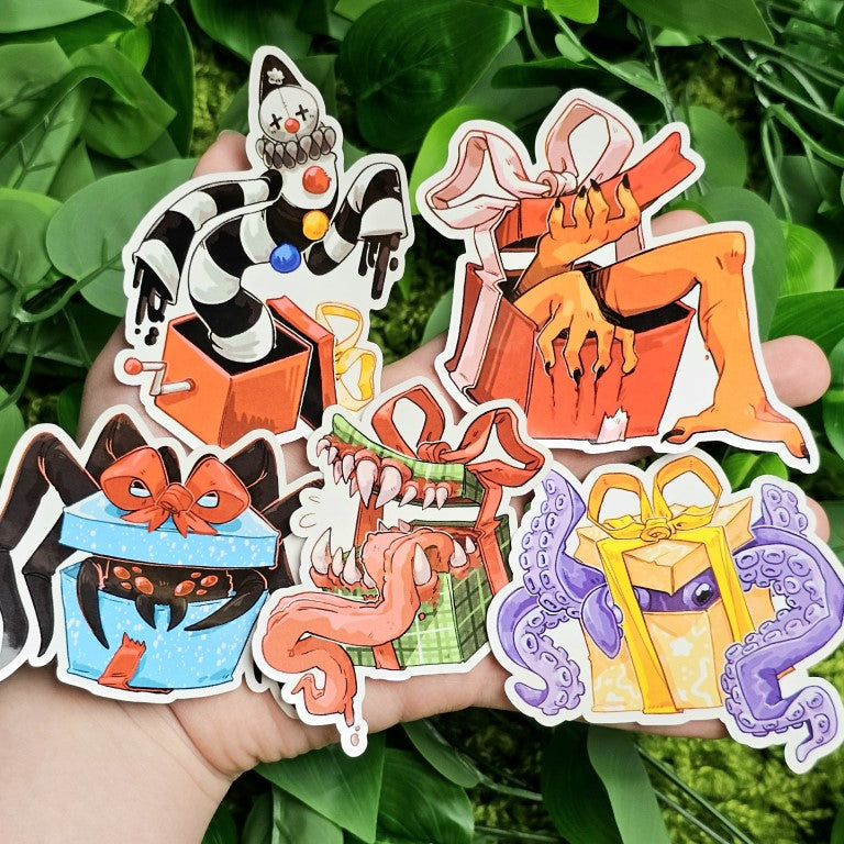 Creepy Christmas Gifts Stickers