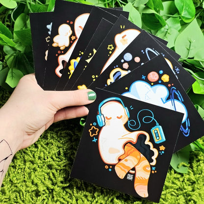 Solar System Ghost Mini Prints