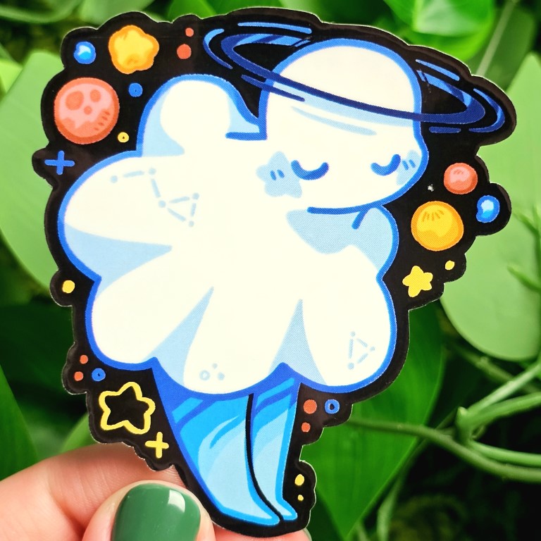 Solar System Ghost Stickers