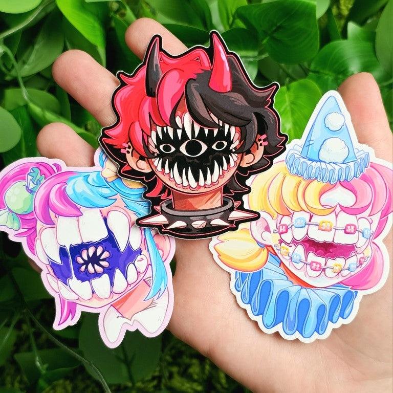 Teeth Girls Stickers