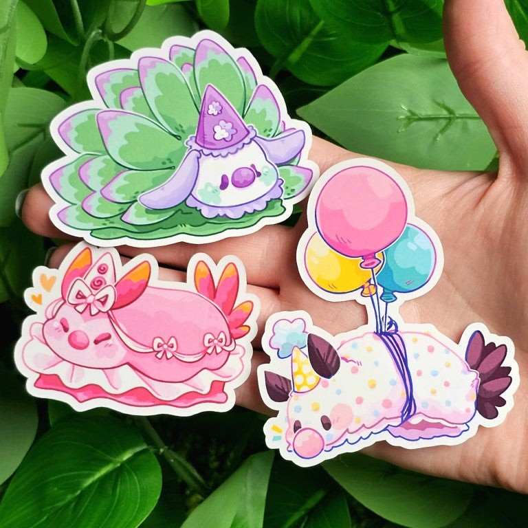 Clown Sea Slug Stickers – Milky Tomato