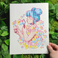 Bubble Girl Large Prints