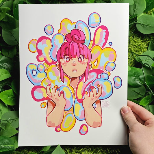 Bubble Girl Large Prints