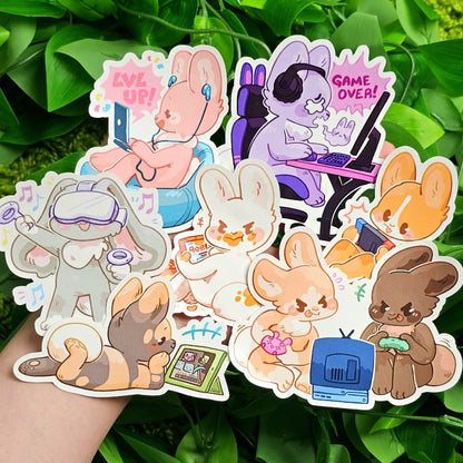 Hobby Bunny Gamers Sticker