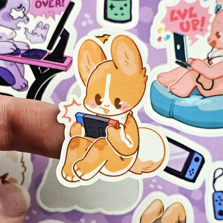 Hobby Bunny Gamers Sticker Sheet