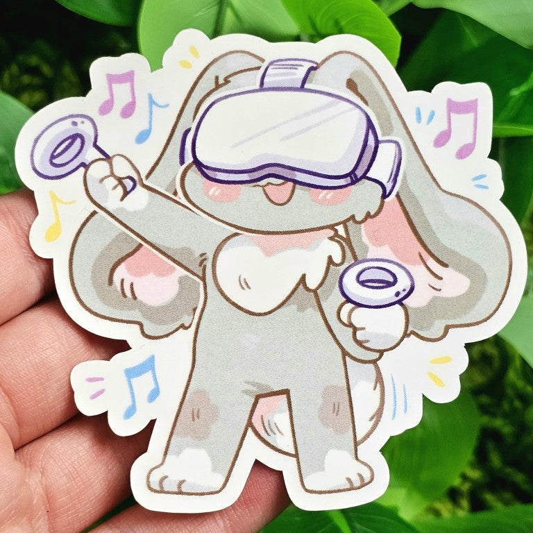 Hobby Bunny Gamers Sticker