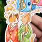 Kimono Cats Stickers