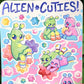 Cute Alien Sticker Sheet