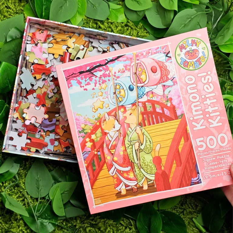 Kimono Cats 500-Piece Puzzle