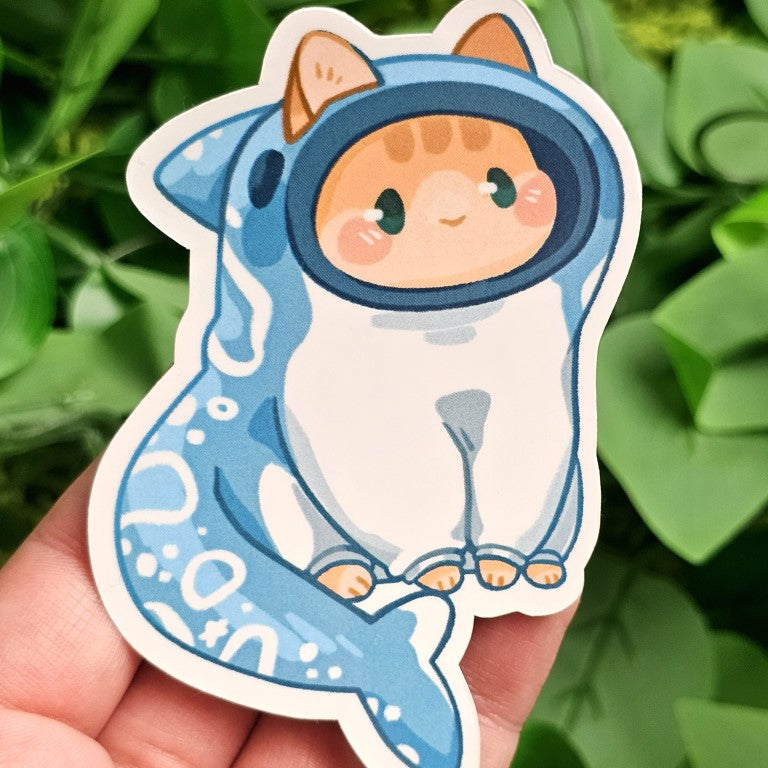 Cats in Sea Creature Costumes Stickers