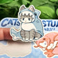 Cats in Sea Creature Costumes Sticker Sheet