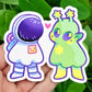 Ghost Date Astronaut and Alien Stickers!