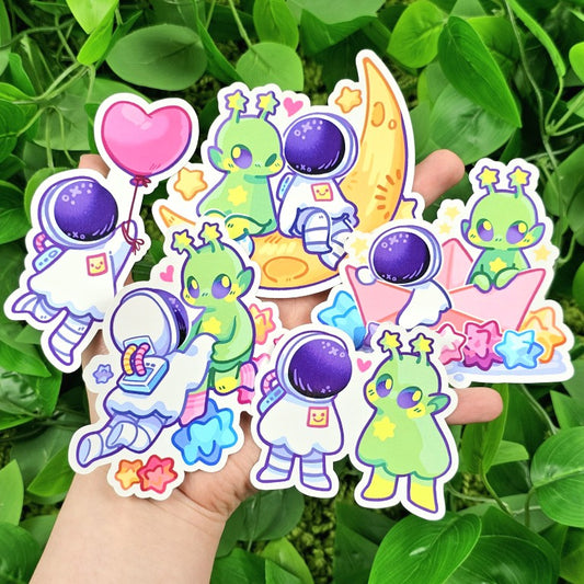 Ghost Date Astronaut and Alien Stickers!