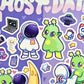 Ghost Date Astronaut and Alien Sticker Sheet!