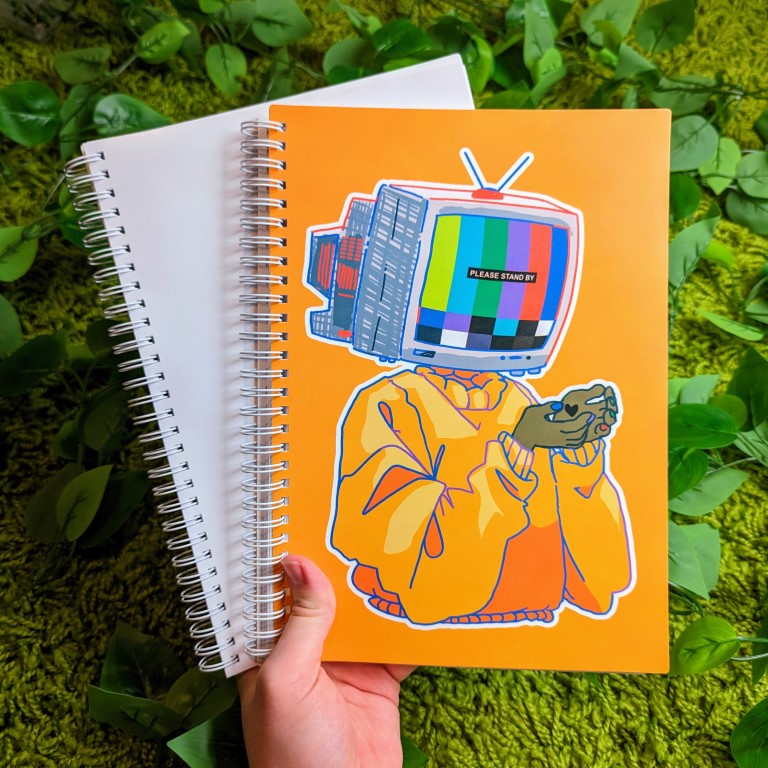 TV Head Large Reusable Sticker Book