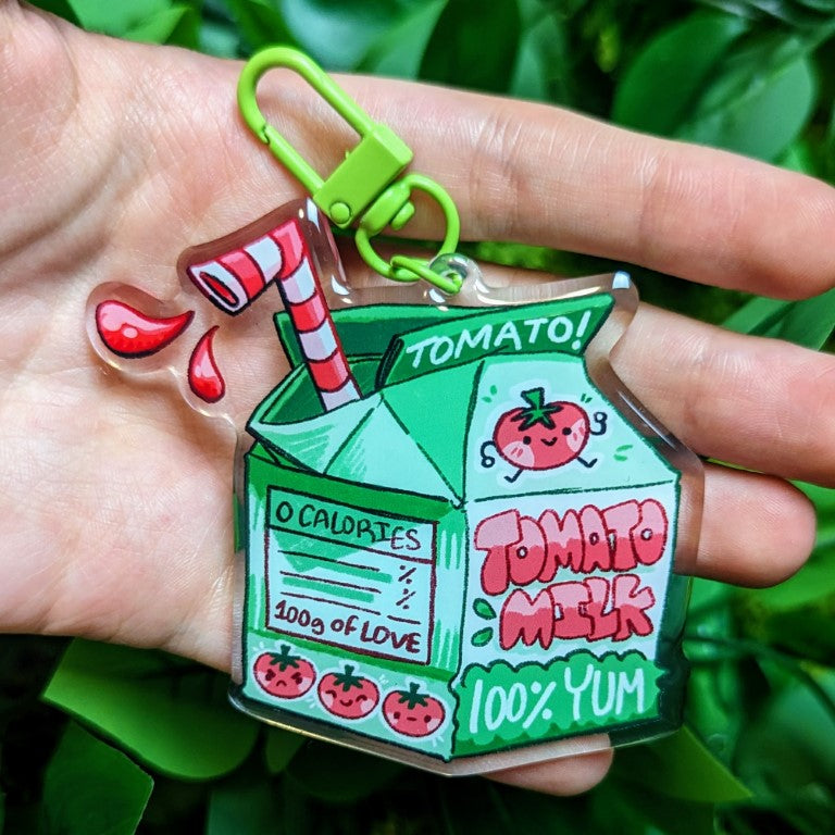 Cute Boba Cup Keychains – Milky Tomato