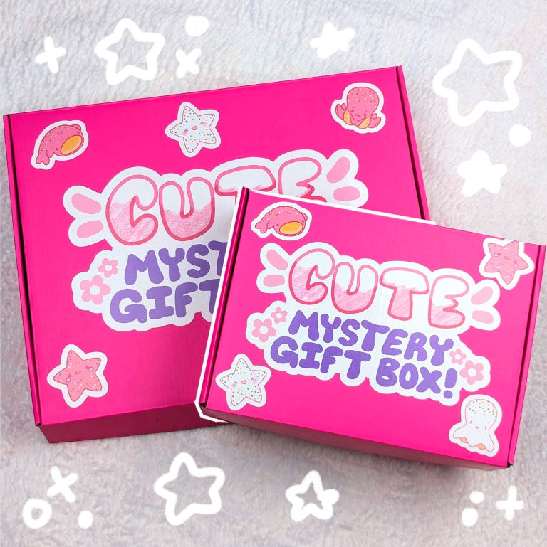 Cute mystery gift box covers in two sizes