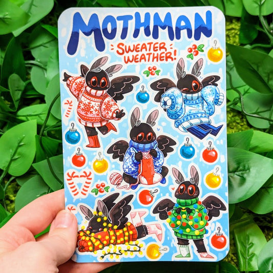 Mothman Sweater Weather Sticker Sheet