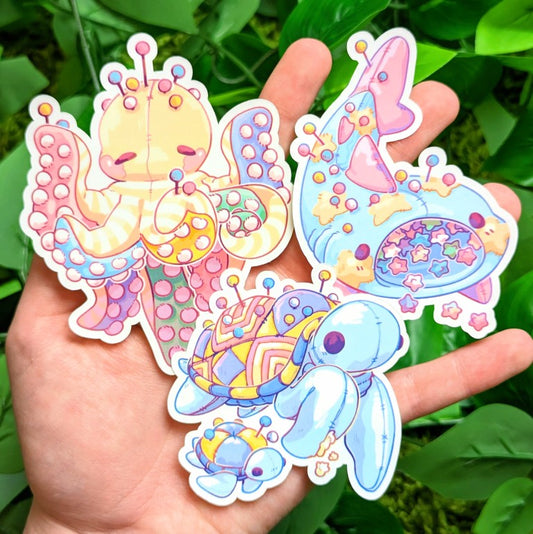 Pin-Cushion Sea Pet Stickers