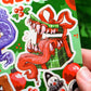 Creepy Christmas Gifts Sticker Sheet