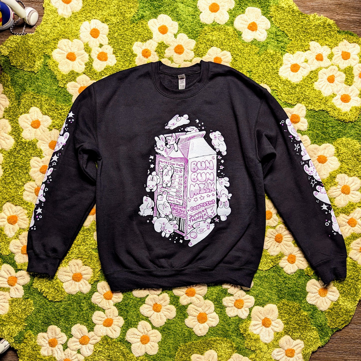 Space Bun Bun Crewneck Sweatshirt