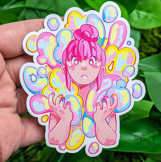 Bubble Girl Stickers