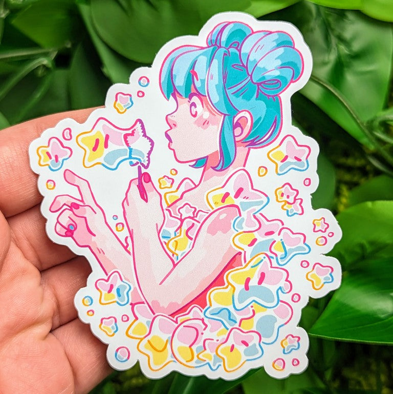 Bubble Girl Stickers