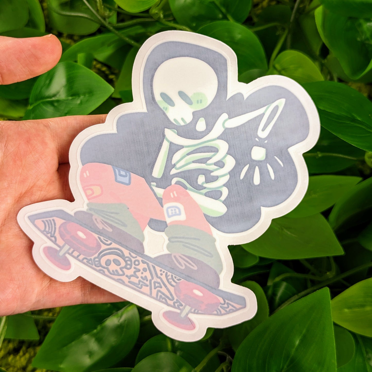 Skelly Skater Window Sticker