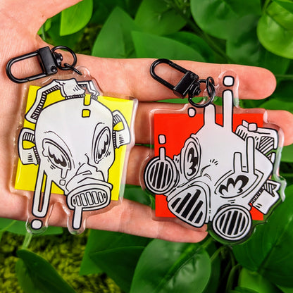 Gas Mask Girls Mask Keychains