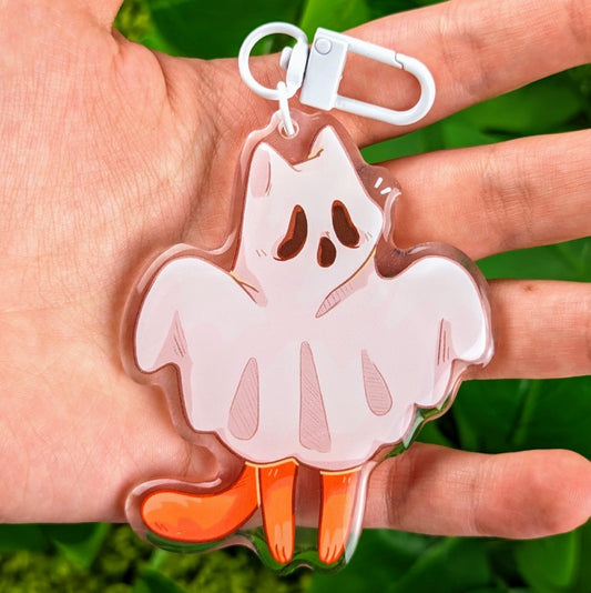 Halloween Cat Keychain