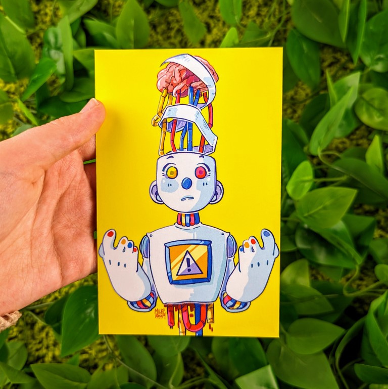 Robot Malfunction Mini Prints