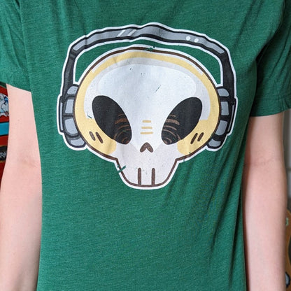 Short-Sleeve Green Cade Skull T-Shirt