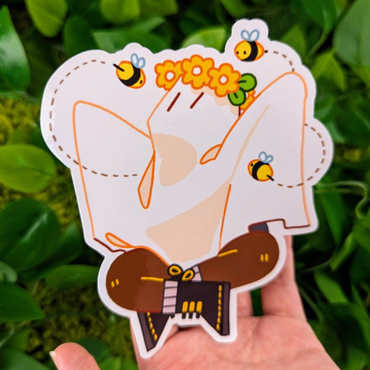 Bee Ghost Static Cling