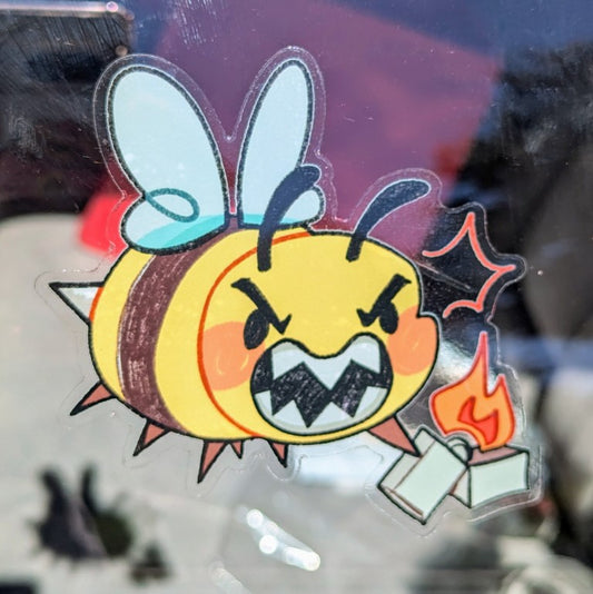 Arson Bee Window Sticker