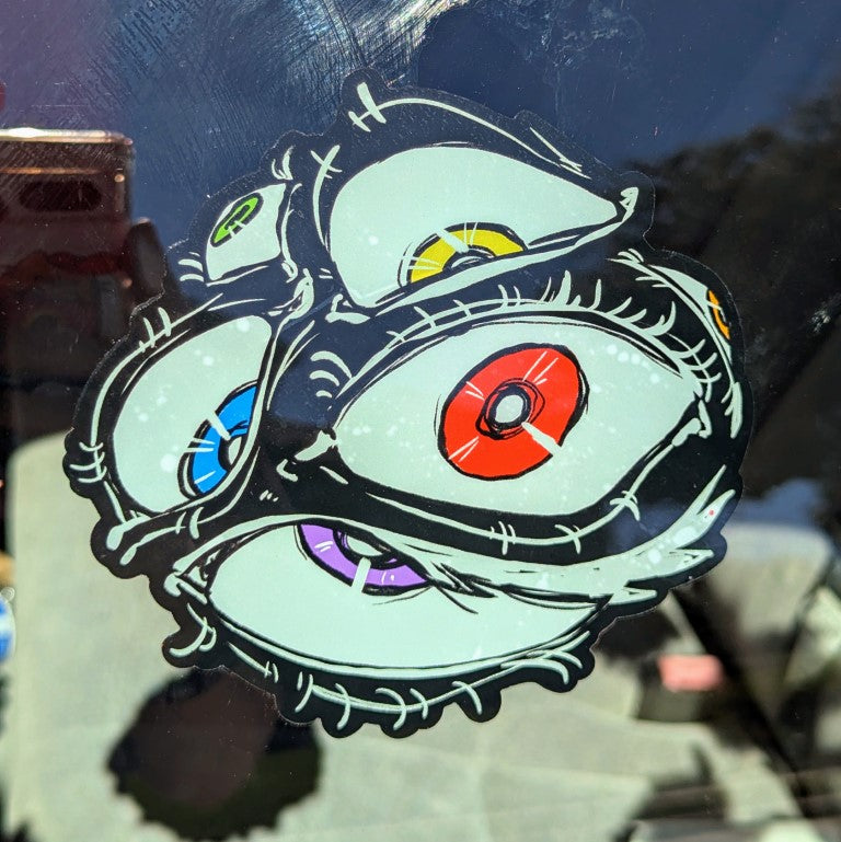 Rainbow Eyes Window Sticker