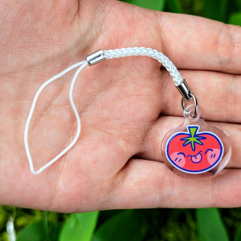 Cute Tomato Emote Phone Charms!