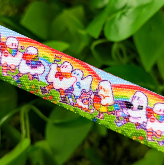 Pride Ghost Parade Wrist Lanyard