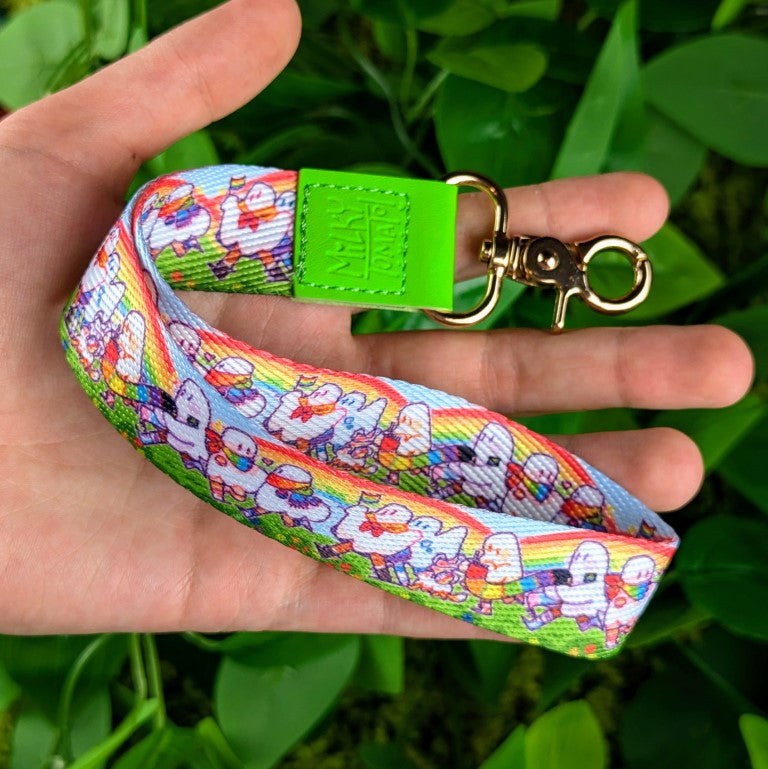 Pride Ghost Parade Wrist Lanyard