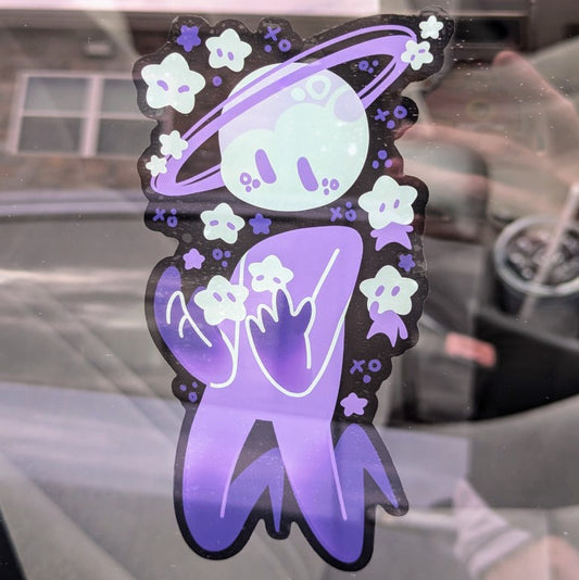 Planet Person Window Sticker