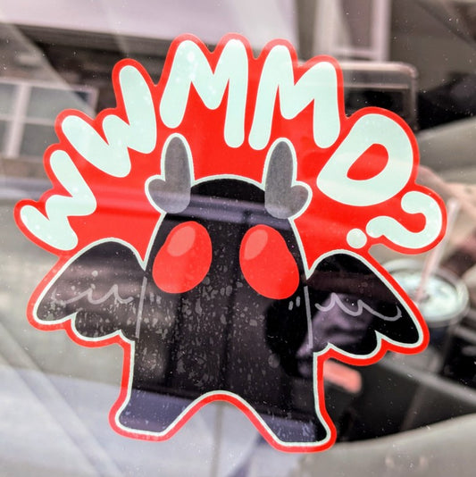 WWMMD Mothman Window Sticker